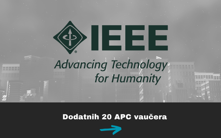 dostupno je dodatnih 20 APC vaučera za objavu radova u otvorenom pristupu u časopisima IEEE
