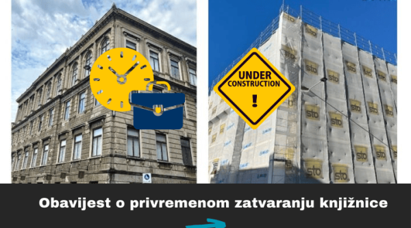 Privremeno zatvaranje knjižnice zbog radova