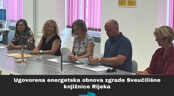 Ugovorena energetska obnova zgrade Sveučilišne knjižnice Rijeka
