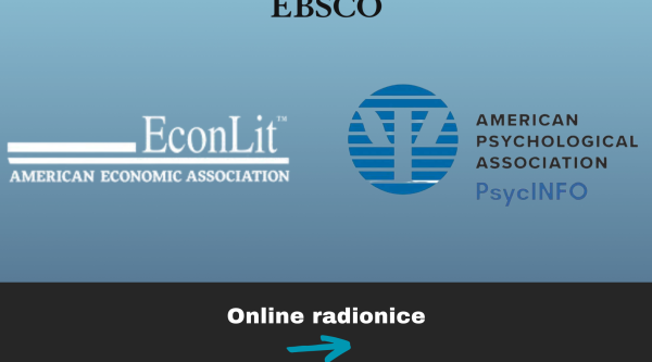 Održavanje online radionica – APA PsycInfo i EconLit