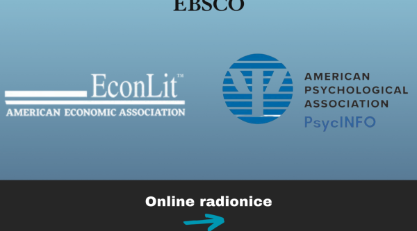 Održavanje online radionica – APA PsycInfo i EconLit