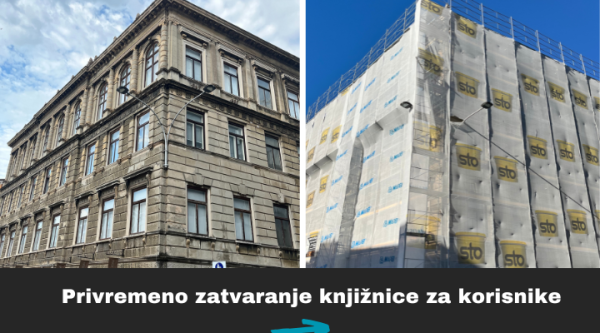 Privremeno zatvaranje knjižnice za korisnike